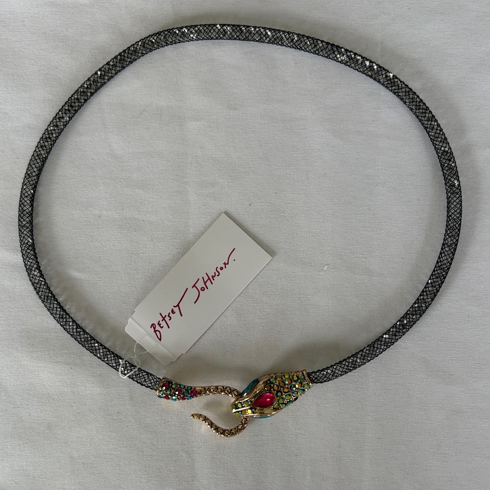Betsey Johnson Dark Shadows Snake Necklace NWT